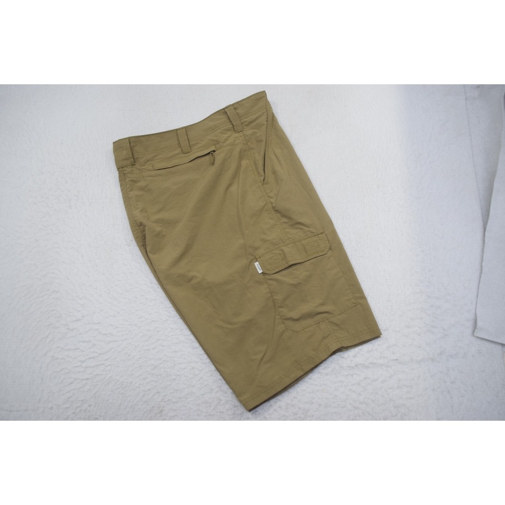 Orvis Cargo Shorts Light Brown 100% Nylon Wicking Mens Size‎ 40 x 10"